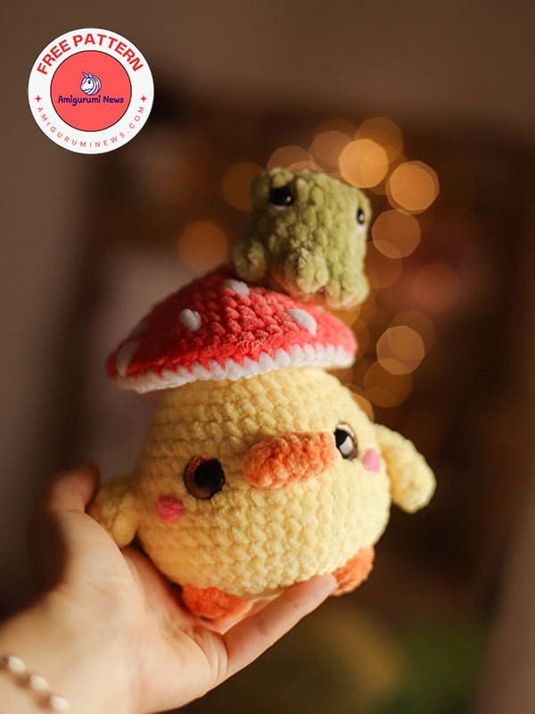 Crochet mushroom duckling free pattern (2)