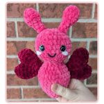 Free heart wings crochet butterfly amigurumi pattern