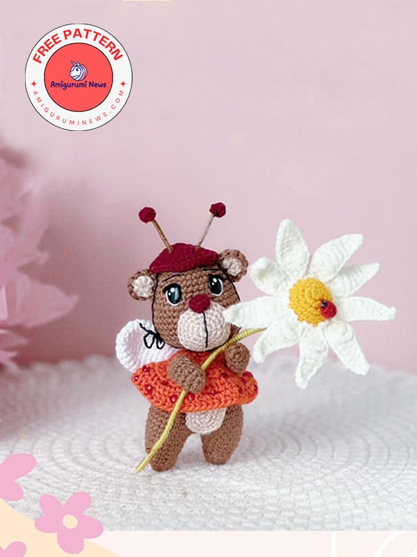 Crochet spring bear with wings free amigurumi pattern (2)