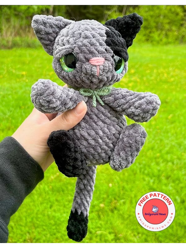 Clara the crochet cat amigurumi free pattern (3)