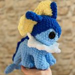 Free amigurumi crochet vaporeon pattern