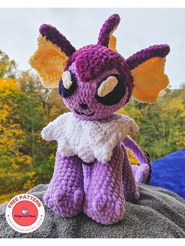 Free amigurumi crochet vaporeon pattern (2)