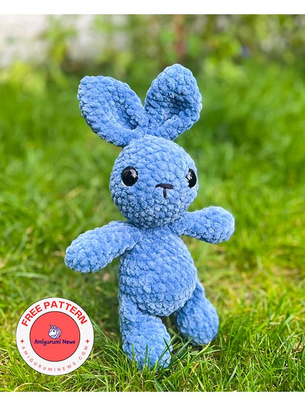 Free easy beginner crochet bunny amigurumi pattern (2)