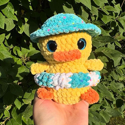 Little summer splash crochet duck amigurumi free pattern