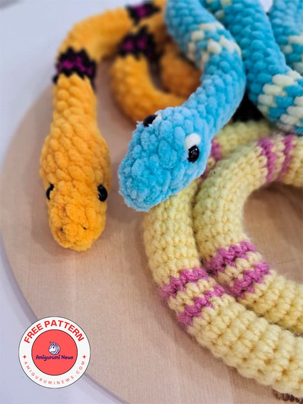 easy crochet snake pattern for beginners