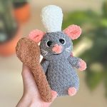 Amigurumi ratatouille remy crochet mouse free pattern