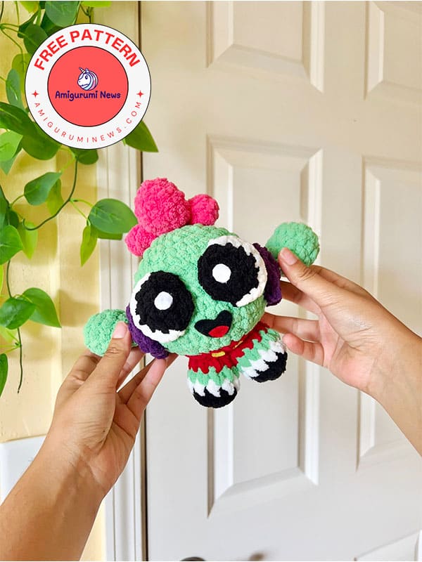 Brawl Stars Toon Spike Free Amigurumi Crochet Tutorial Pattern (4)