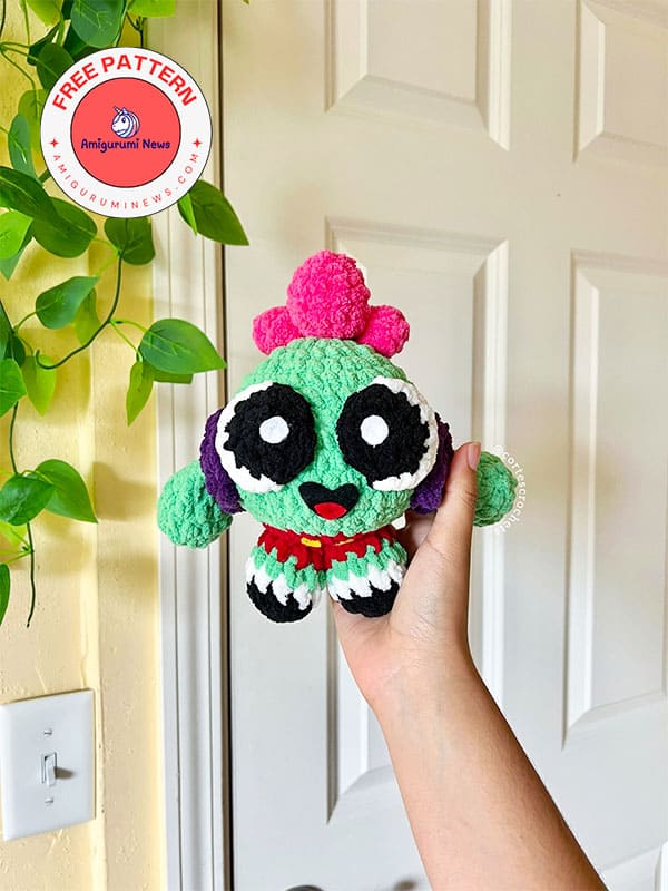 Brawl Stars Toon Spike Free Amigurumi Crochet Tutorial Pattern (5)