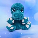 Free amigurumi plush dino crochet pattern