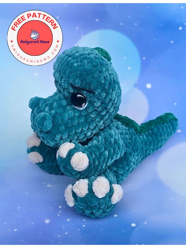 Free amigurumi plush dino crochet pattern (2)