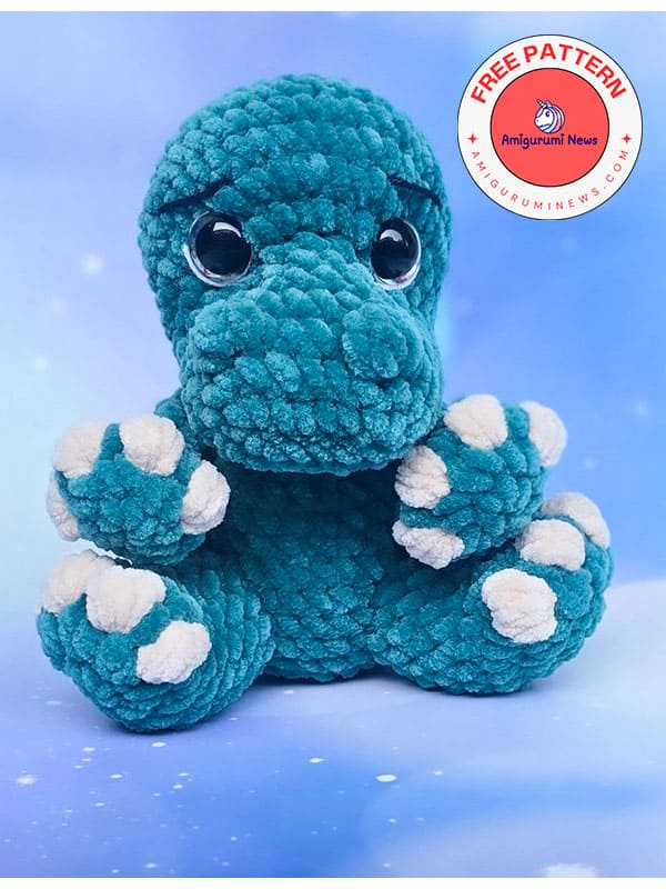 Free amigurumi plush dino crochet pattern (3)
