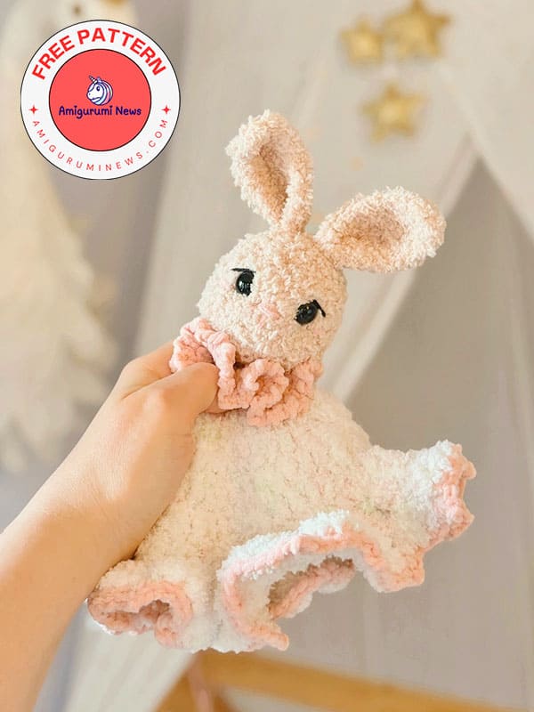 Free crochet bunny blanket buddy pattern (2)