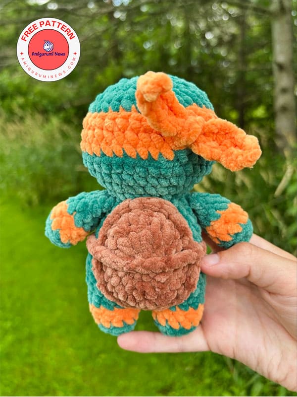 Free plush teenage mutant ninja turtle crochet amigurumi pattern (3)