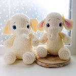 Milk crochet elephant free amigurumi pattern