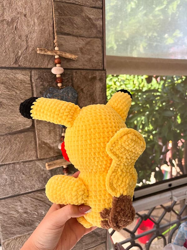 Amigurumi pikachu free tutorial crochet pattern (3)