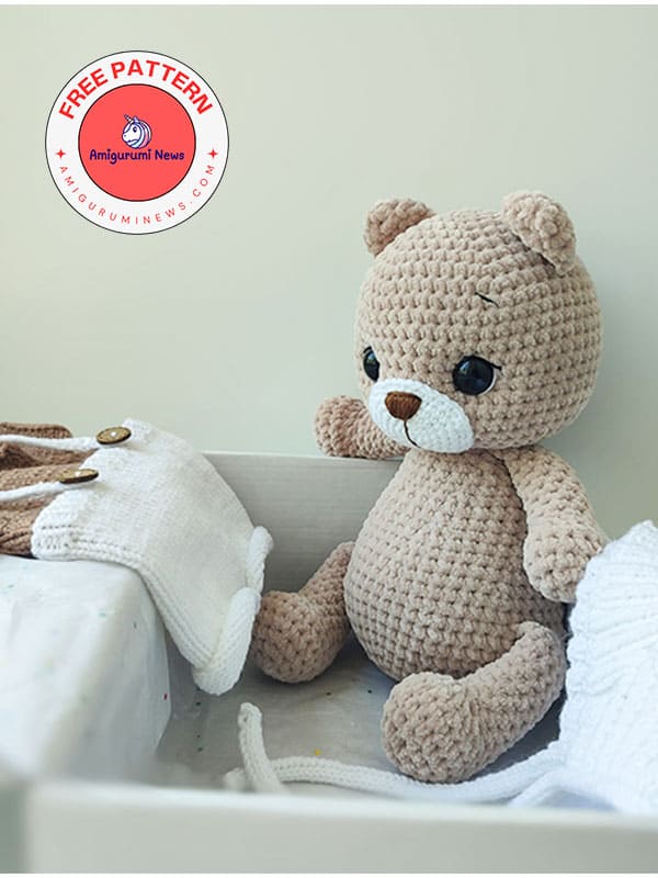 Crochet Teddy Bear Dudi Amigurumi Free Pattern (2)