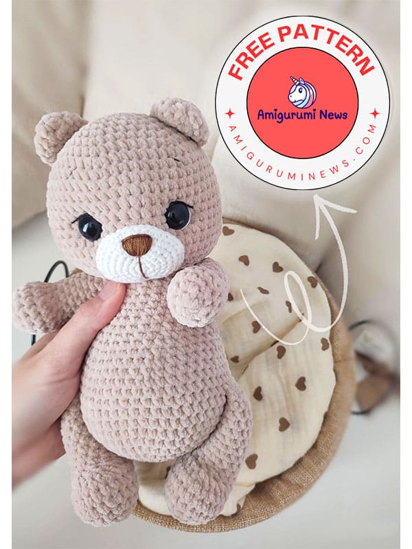 Crochet Teddy Bear Dudi Amigurumi Free Pattern (3)