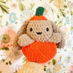 Crochet pumpkin pal bunny