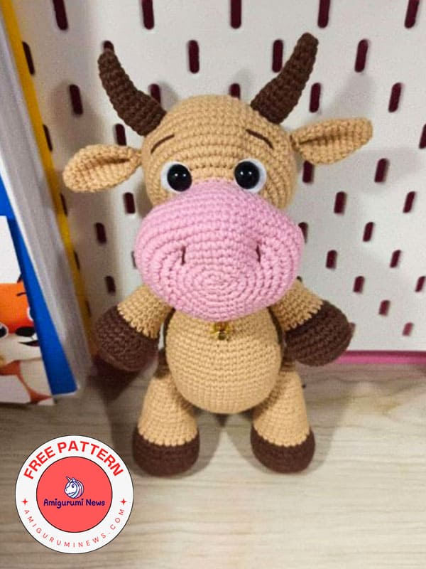 Free Semyon the Bull Crochet Amigurumi Pattern (3)