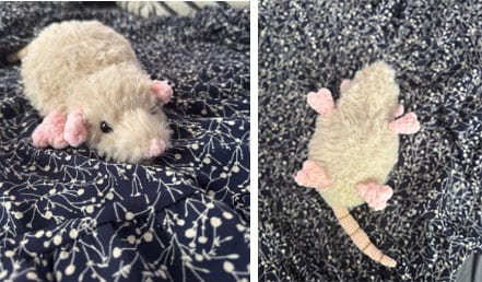 crochet-rat-head-body-tail