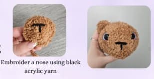 party-crochet-teddy-bear-snout