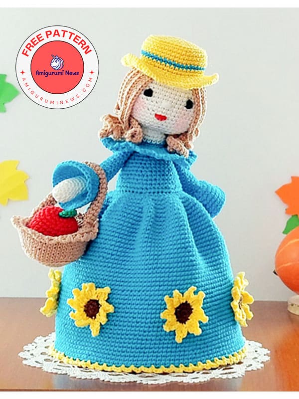 Autumn time crochet doll free amigurumi pattern (2)
