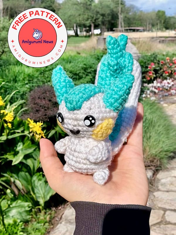 Crochet pokemon pachirisu free amigurumi pattern (2)
