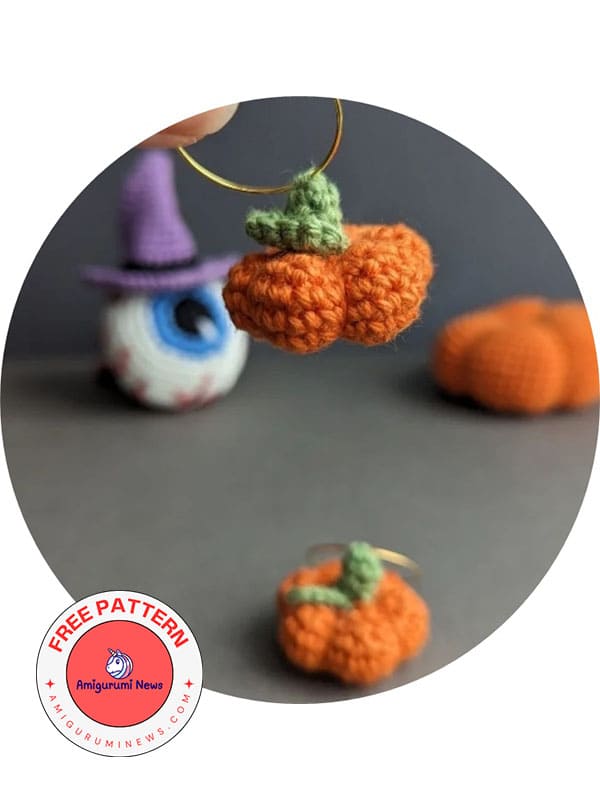 crochet pumpkin earrings pattern (3)