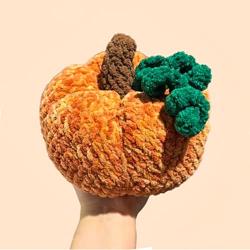 Chunky crochet pumpkin free pattern (2)