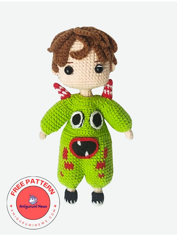 Crochet doll yibo free amigurumi pattern (2)