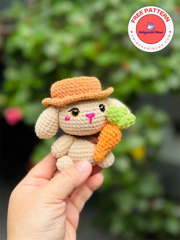 Farmer crochet bunny stella free amigurumi pattern (2)