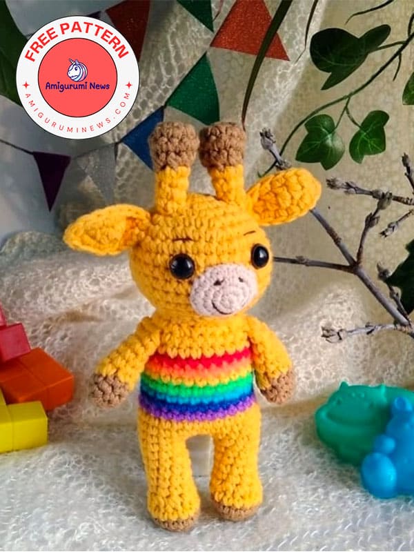 Rainbow crochet giraffe pattern (2)