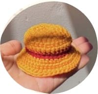 one-piece-luffy-crochet doll-hat