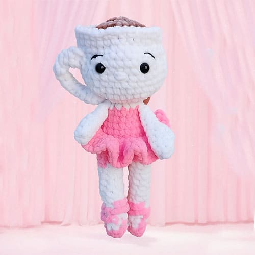Crochet ballerina cappuccina amigurumi doll free pattern