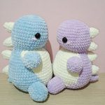 Little sweet crochet dinosaur amigurumi free pattern