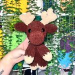 Mocha the crochet moose free amigurumi pattern