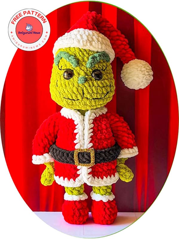 Crochet grinch plush pattern-2