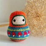 Free autumn crochet matryoshka doll free pattern