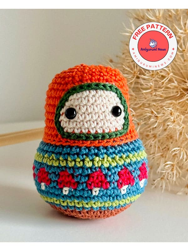 Free autumn crochet matryoshka doll free pattern (2)