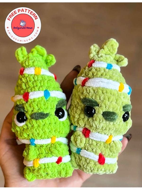 Free baby grinch christmas ornament crochet pattern (2)