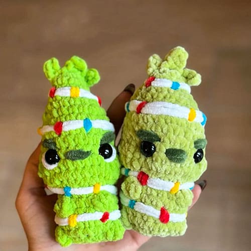Free baby grinch christmas ornament crochet pattern
