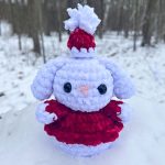 Free easy christmas crochet bunny amigurumi pattern