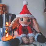 Miss santa crochet christmas elf doll pattern (1)