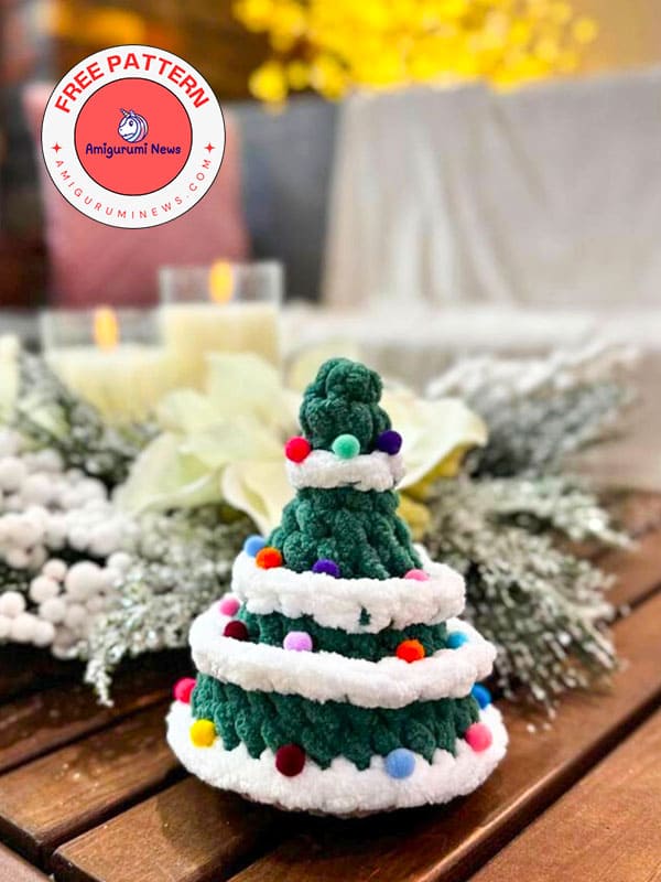 No sew crochet christmas tree plush free pattern (2)