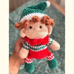 free crochet christmas elf doll pattern
