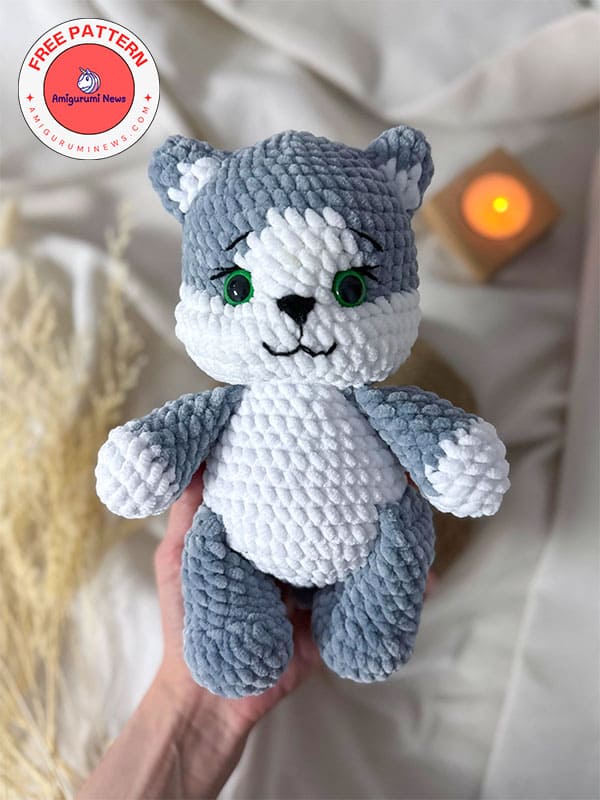 Free plush amigurumi cat barsik crochet pattern (1)