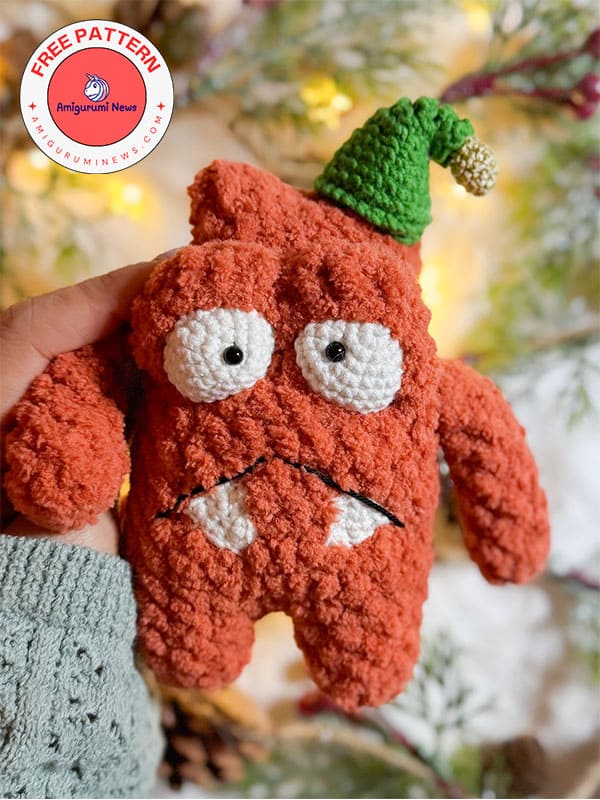 Funny little crochet monster free amigurumi pattern