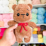 Mini simple crochet teddy bear amigurumi free pattern