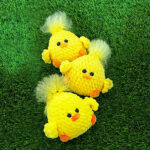 Tiny spring crochet chick free amigurumi pattern