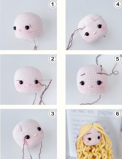 crochet-rapunzel-head